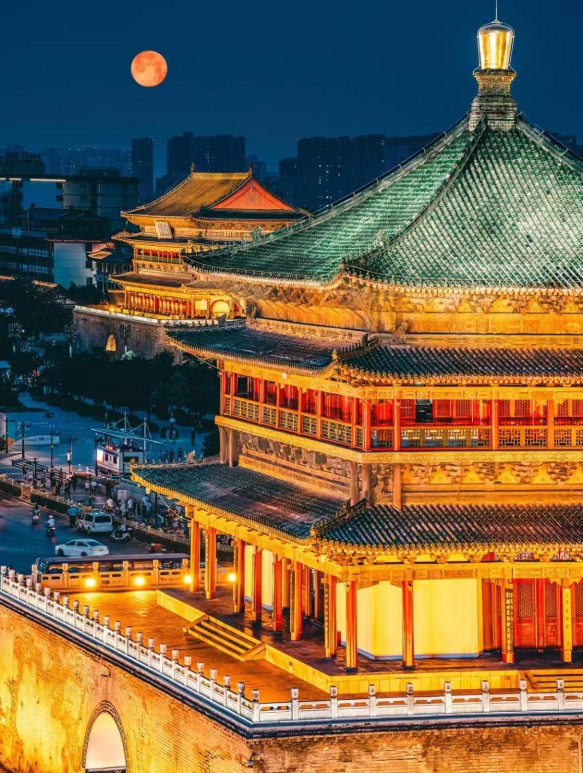 Honglu Garden Hotel Xi'An Bell And Drum Tower Huimin Street Store ภายนอก รูปภาพ